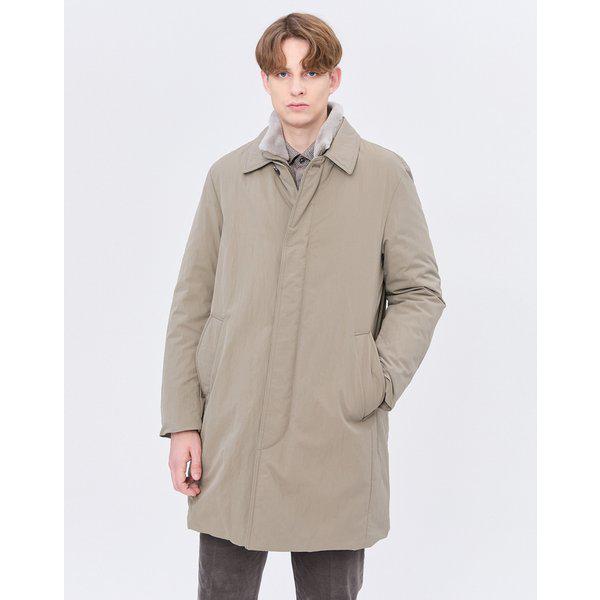 [24FW] [定番商品] ベージュ無地グースダウン トレンチコート WMTR4D053I2