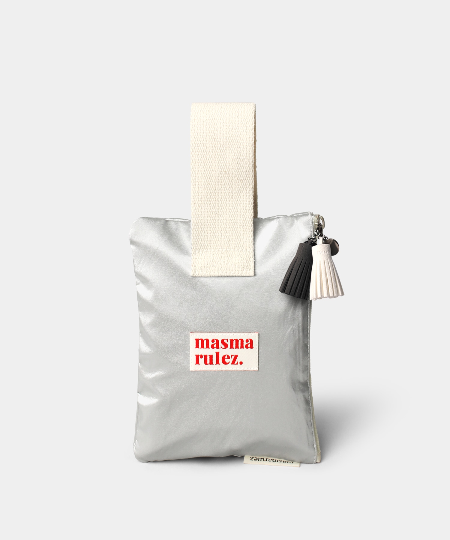 MASMARULEZ ストラップポーチ _ グリッターシルバー