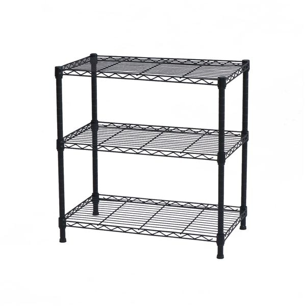 NERO19φ 3段セット 約幅60cm 奥行35cm 高さ62cm ブラック 組立品