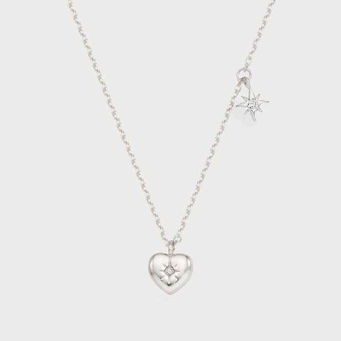 [silver 925] heart in star necklace おしゃれ アイドル愛用ブランド 韓国人気 韓国ファッション