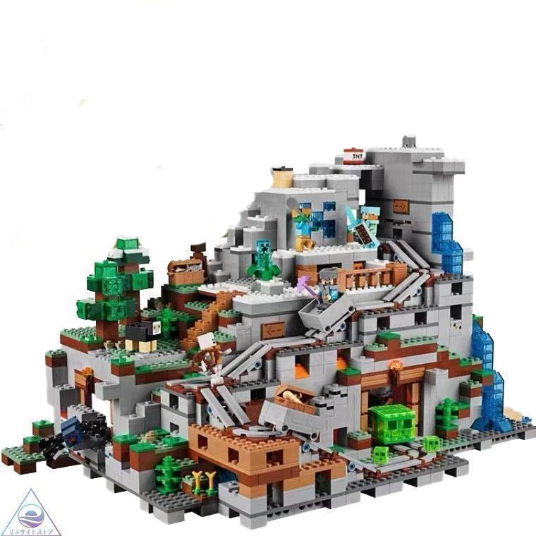 インクラフト 山の洞窟 大人気ミニフィグ レゴ互換品 豪華セット マイクラ ブロック Minecraft ザマウンテン洞窟 プレゼント レゴ互換 2688+PCS