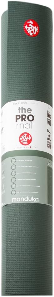 ヨガマット プロスタンダード 6mm PRO standard （カラー：Black Sage) Manduka [並行輸入品]