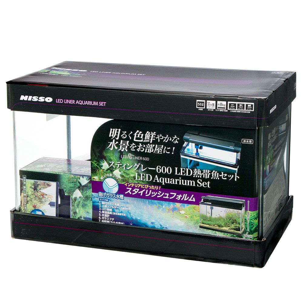ニッソー　スティングレー６００　ＬＥＤ熱帯魚セット　６０ｃｍ水槽セット　お一人様１点限り　ＣＲＣ10―11―03―30―40 17,739円