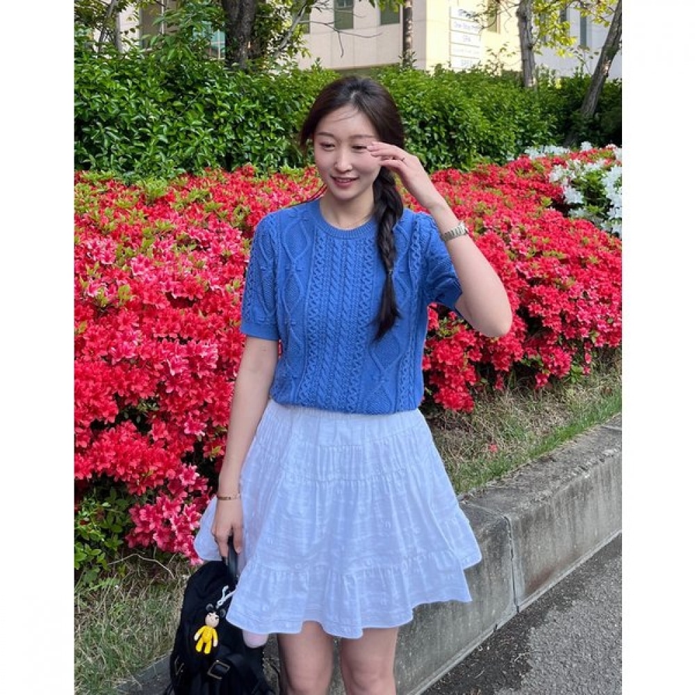 [25SS] [カプセル] ミニフレアスカートアイボリー HSSK5BS17IV