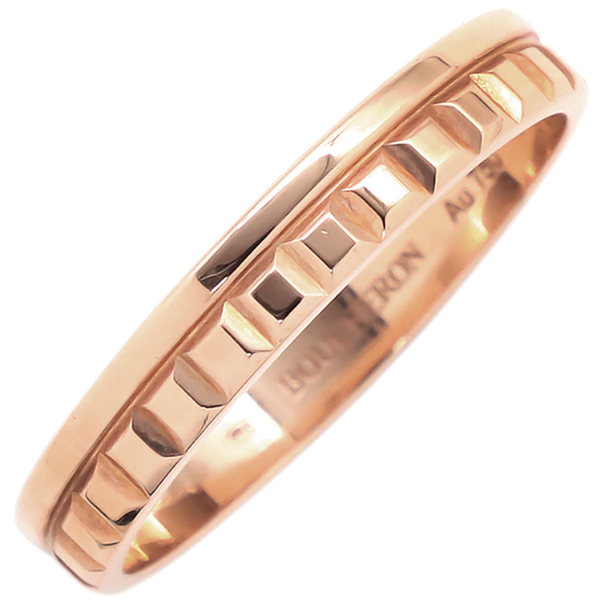 ブシュロン BOUCHERON リング 指輪 キャトル ラディアント リング ハーフ K18PG ピンクゴールド #T64(JP24) 18K 750 18金 23号 JAL00249【中古】