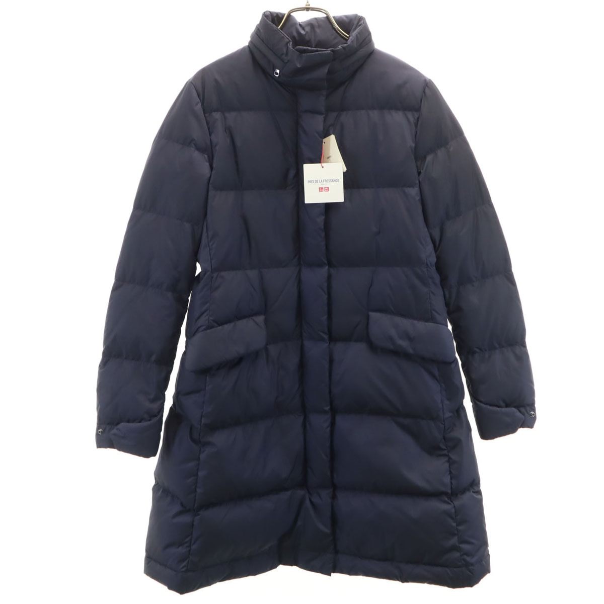 未使用 INES DE LA FRESSANGE イネス・ド・ラ・フレサンジュ コラボ ダウンコート M ネイビー レディース 古着