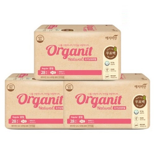 イェジミインオーガニネチュラル無漂白属カバー生理用ナプキン中型28Px3パックオーガニック快適で優れた吸収力 6,316円