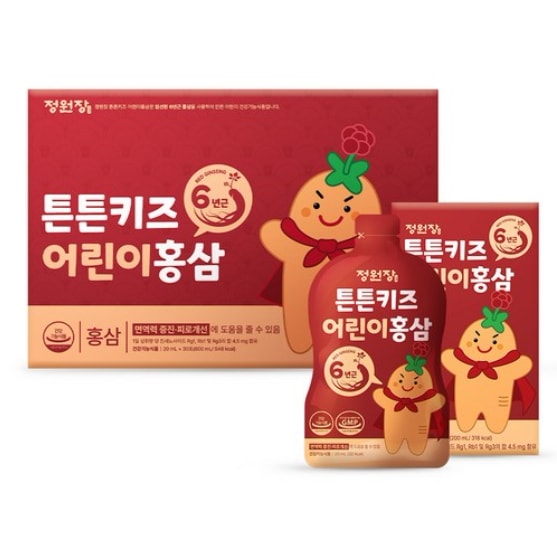Jeong wonjang テントンキッズ子供紅参 20ml x 30P / 免疫力 / 健康 / 高麗人参 / 韓国食品 / 6年根 5,460円
