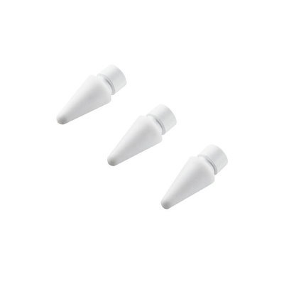 他サイト： エレコム　ELECOM　Apple Pencil 第1/2世代用 交換ペン先 3個 ホワイト　P-TIPAPY01WHの商品画像
