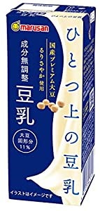 マルサン ひとつ上の豆乳 成分無調整 200ml24本