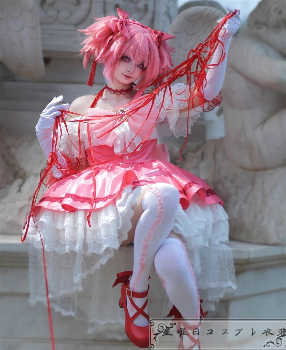 魔法少女まどかマギカ ワルプルギスの廻天 鹿目まどか コスプレ衣装 コスチューム ハロウィン 変装 仮装期間限定30％