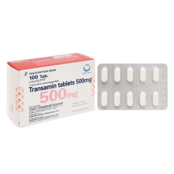 トランサミンカプセル 500mg (Transamin) 100錠 x 1ボトル