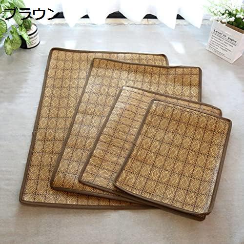 ござ ペット マット ペットベッド スクエア型 洗える 小中大型犬用 クッション ブラウン ベッド 犬猫兼用 クッション 柔らか 犬 ペット 犬用品 クールベッド ベッド スクエアベッド ペットハウス