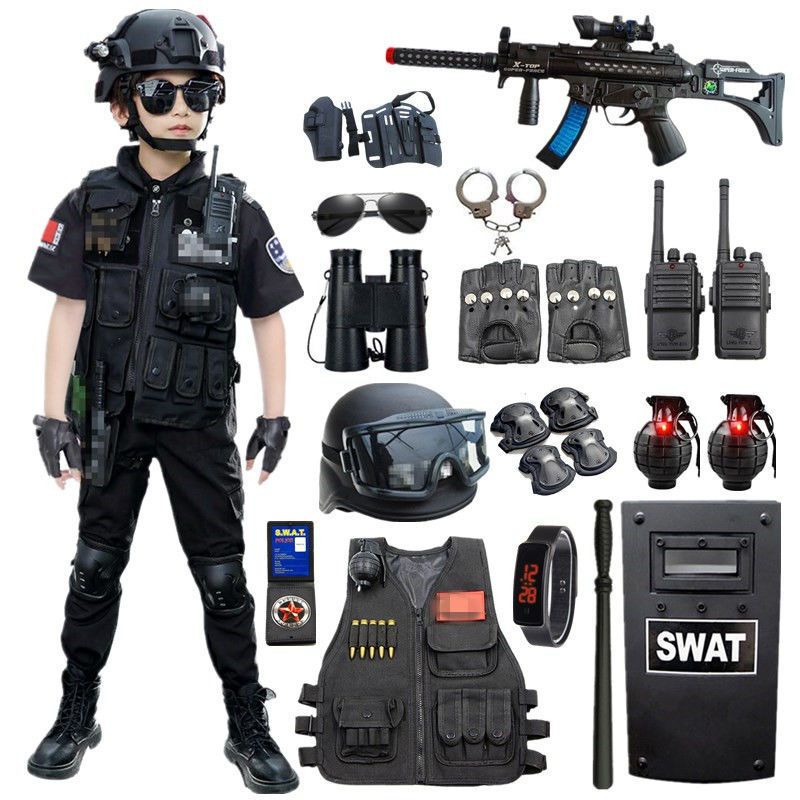 子供用おもちゃセット 誕生日プレゼント 男の子一式セット アウトドア拡張服 半袖警察官 ハロウィン