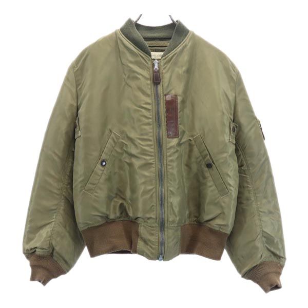 実名復刻 BR11089 MA-1 フライトジャケット 38 カーキ ミリタリー メンズ