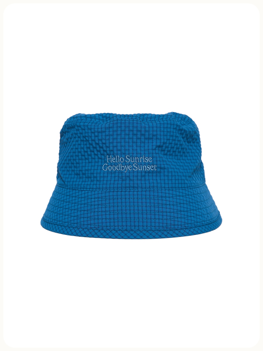 HELLO SUNRISE Classic Typo Bucket Hat Teal