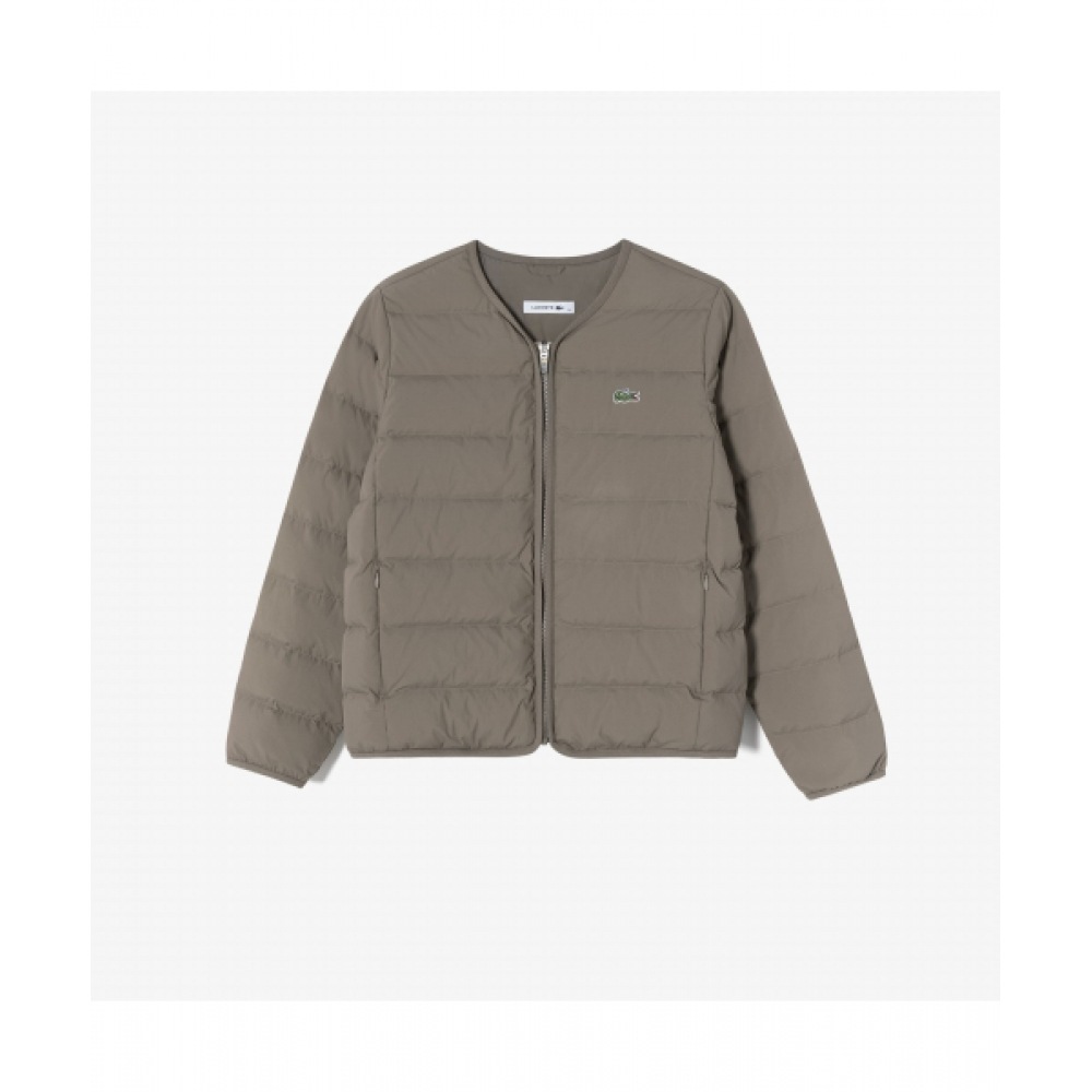 LACOSTE レディースライトウェイトダウンジャンパー [ブラウン]