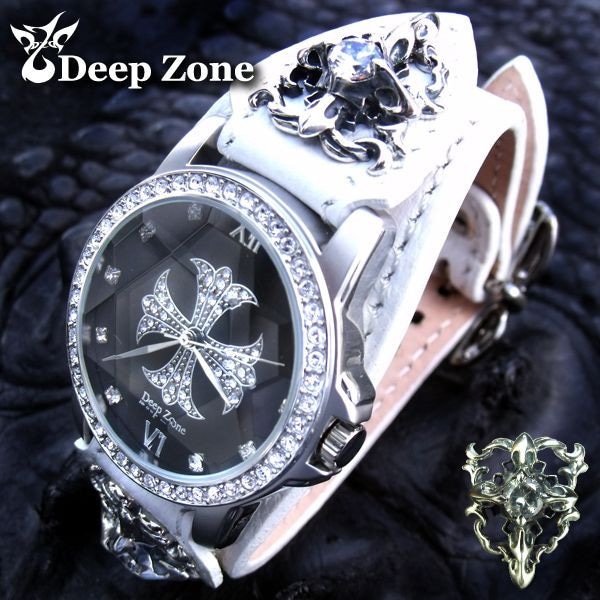 [Deep Zone] 加圧インナーおまけ付き！メンズ 腕時計 レザーブレスウォッチ [[ALBW