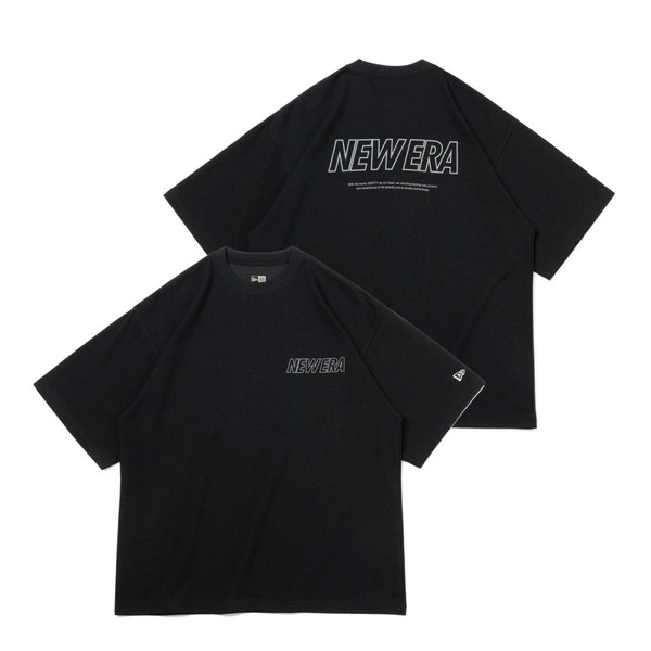 ニューエラ（NEW ERA） 半袖 オーバーサイズド パフォーマンス Tシャツ Word Mark Logo ブラック × グレー 14121973 5,016円