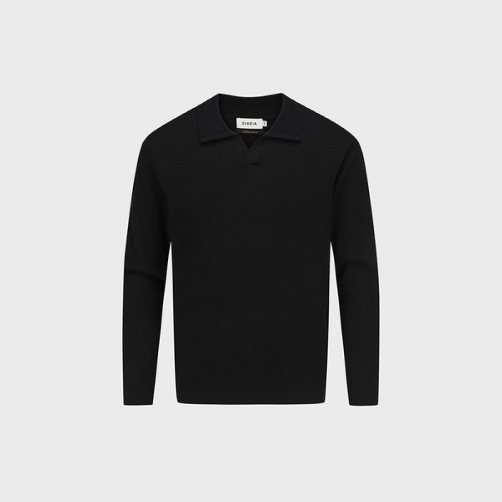 (ジョージア) メンズコットンキャッシュスリットニット_abe1et1101