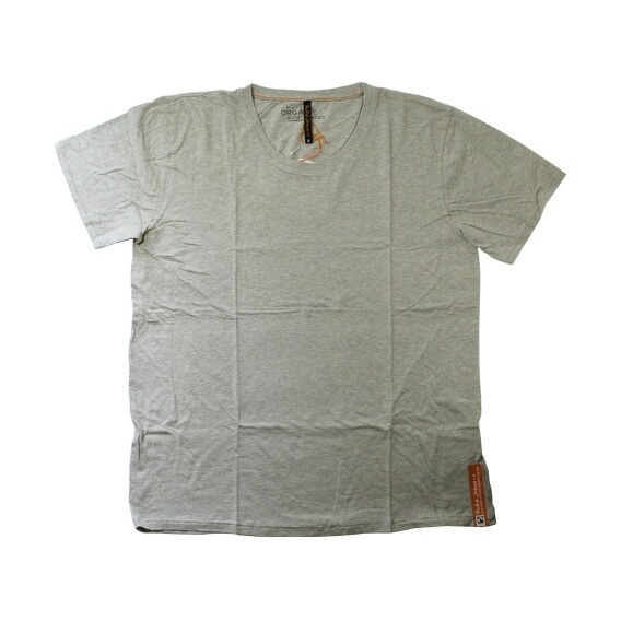 ORGANIC COTTON ROUND NECK Tシャツ [グレー]【39161-4001-B04】