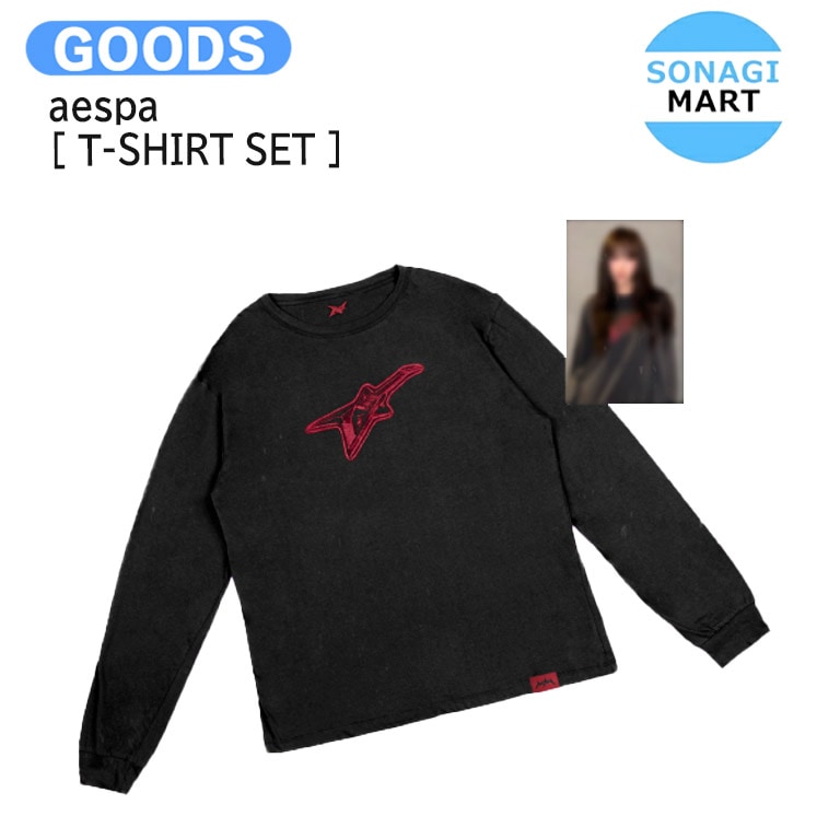 国内発送 aespa [ T-SHIRT SET LONG ver. ] RichMan POP-UP OFFICIAL / 公式グッズ / 予約商品