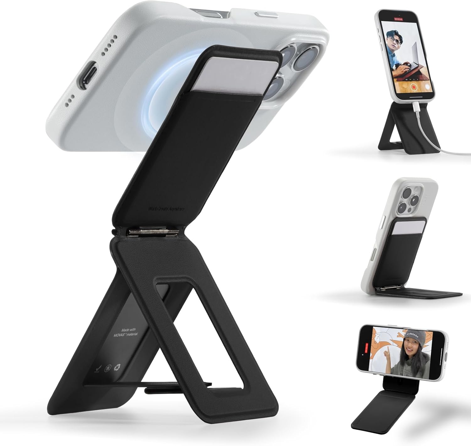MOFT【公式直営店】モフト スマホスタンド 8-in-1多機能スタンド カードケース付き MagSafe対応/NFC/Suica/タッチ決済対応iPhoneシリーズ・全機種対応強力磁力＆アイアンリン