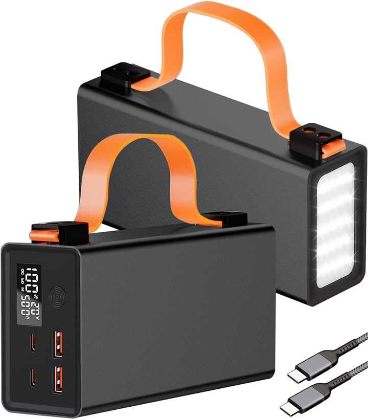 モバイルバッテリー 86000mAh/140W ポータブルバッテリー 4ポート 2 USB-A＋2 USB-C 入出力PD3.1 急速充電 パススルー充電対応 ハンドル付き(ブラック)