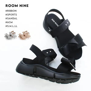 【20点セット】厚底 リボン ストラップ ウェッジ スポーツサンダル レディース ローヒール 歩きやすい kk-014