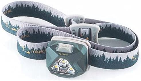 マイルストーン（milestone） 超小型 軽量 LEDヘッドライト USB 充電式 MS-G3 防水 アウトドア 防災 防災用品 非常用 災害 （グリーン×グレー/ＦＦ）