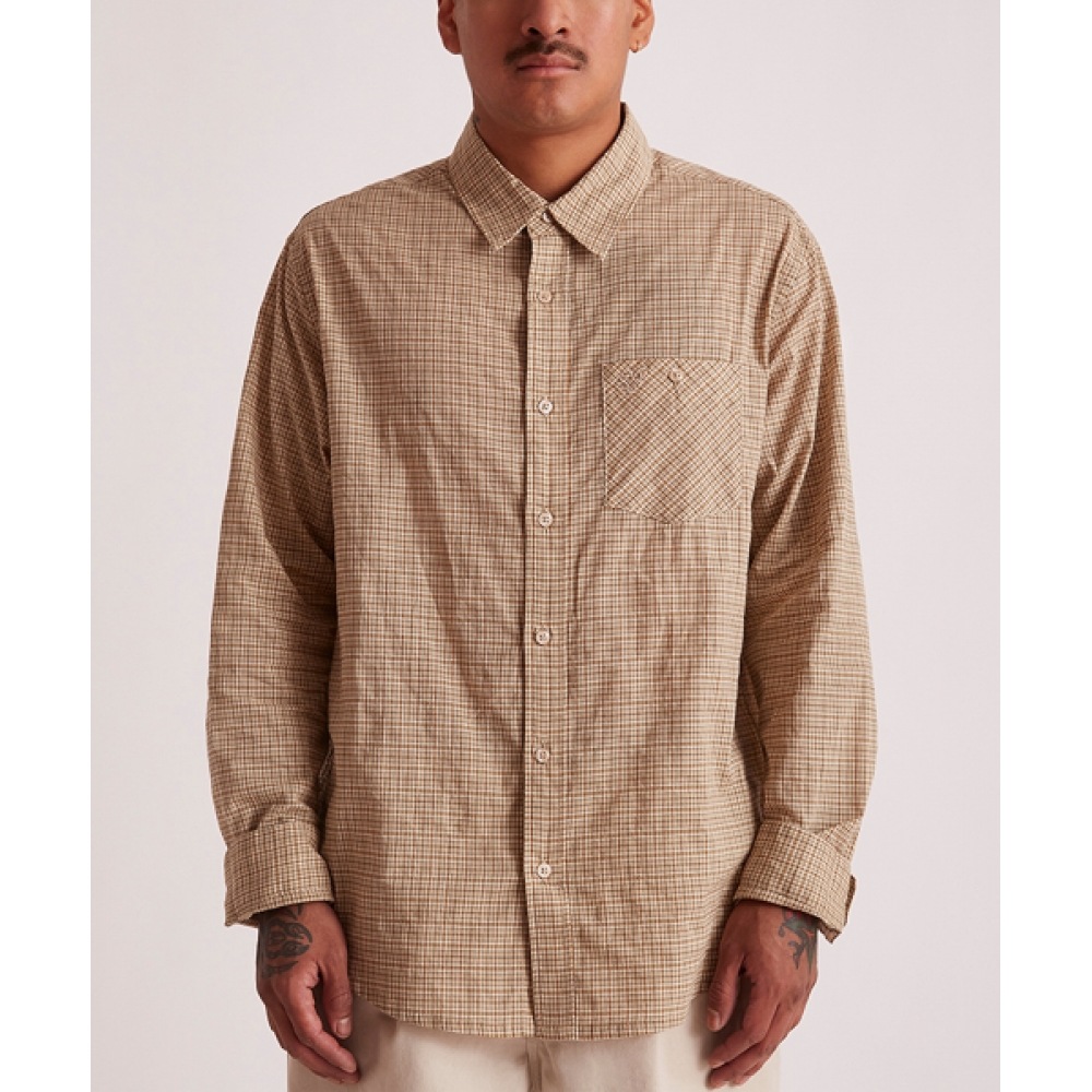 SATURDAYS NYC (M) ルイスチェックロングスリーブシャツクラスグリーンルイスチェック LS シャツ