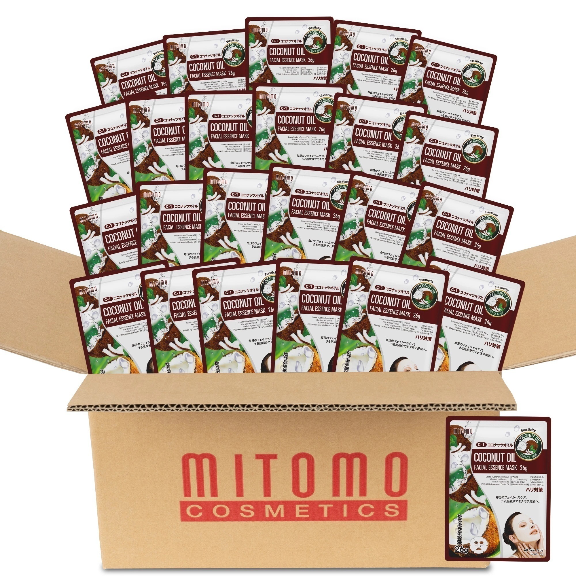 日本製 保湿クーリング 美容シートマスク シートマスク 800枚x1セット＝800枚 法人割引対象商品 美容液 スキンケア 潤いマスクパック ビジネス [MTSS00516-S-080]