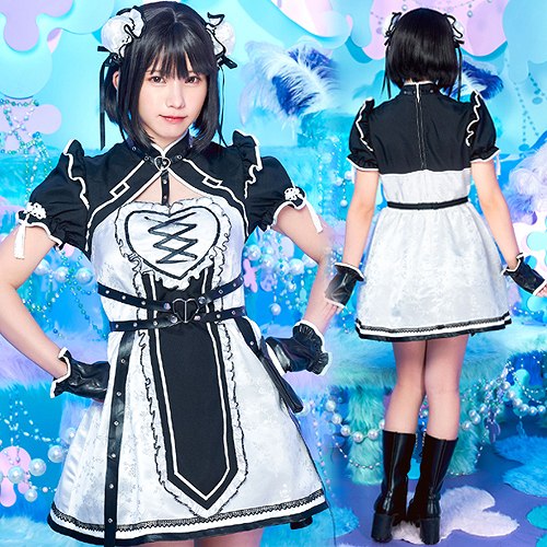 サイバーイリス ロリータチャイナ　　[近未来 コスプレ サイバー感 チャイナ服 衣装 レディース コスチューム]【A-2178_908340】