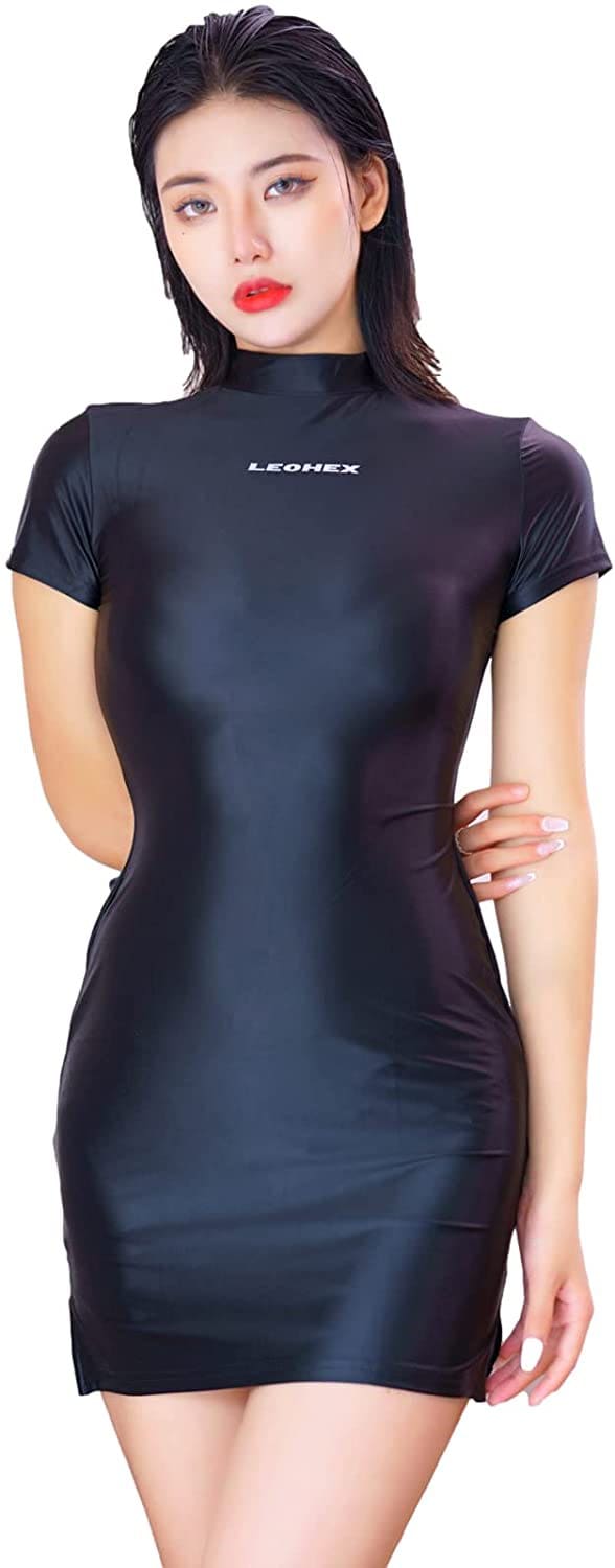 Qoo10] LEOHEX 2021夏最新作 超光沢 ハイネックセク