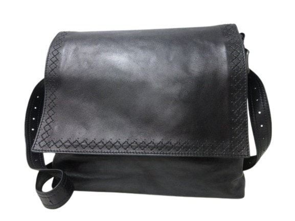 ボッテガヴェネタ ショルダーバッグ イントレチャート チェルボ レザー 245169 ブラック ハンドバッグ ショッピングバッグ トートバッグ 鞄 ブランド 斜め掛け 肩掛け【本物保証】