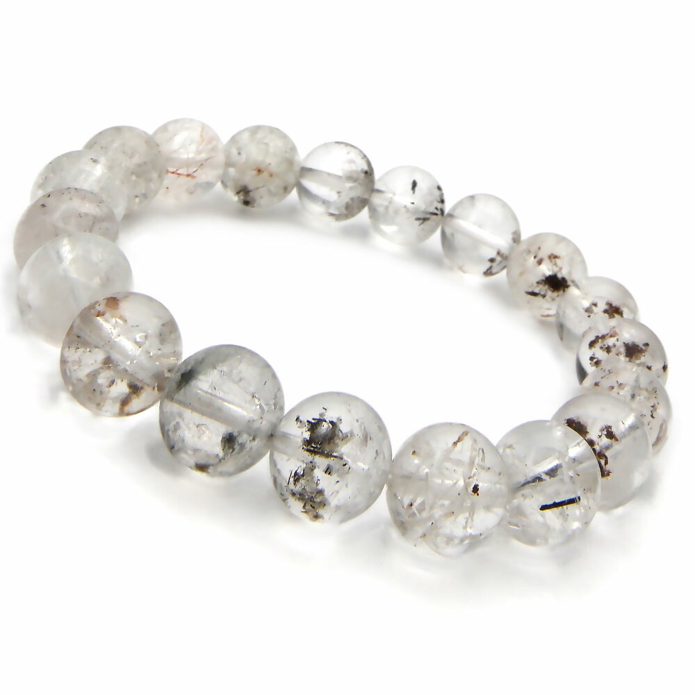 「1点もの 現品」 ガーデンルチルクォーツ ガーデンクォーツ ブレスレット 11mm パワーストーン ブレスレット レディース メンズ 天然石 数珠 アクセサリー メンズブレスレッ hh000012
