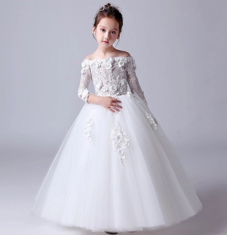 子供ドレス フォーマル チュールドレス 子供用ドレス ピアノ演奏会 結婚式 ピアノ演奏会 ガールズお