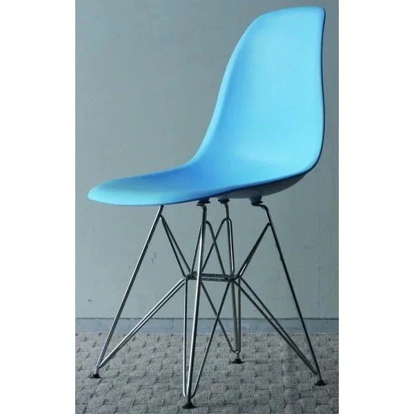 チェア 椅子 イームズ シェルサイドチェア DSR おしゃれ 艶無しマット 完成品 ダイニングチェア デスクチェア イス いす 座面高45cm ブルー
