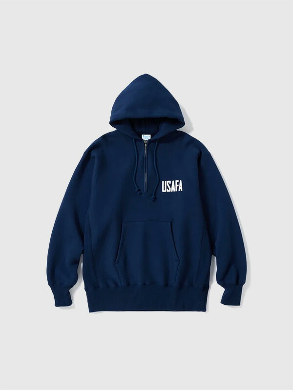 Champion チャンピオン リバースウィーブ スウェット ハーフジップ パーカー TRUE TO ARCHIVES REVERSE WEAVE プルパーカー C3-A119 USAFA
