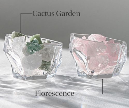 【Art x SEOUL】 オブジェ バイ クンダルパフューム クリスタルストーン ディフューザー / Cactus Garden / Florescence