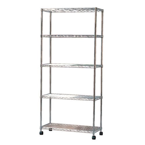 アイリスオーヤマ MTO-8018C メタルミニ（5段・80cm幅）奥行35cm 高さ174.5cm ポール径19mm MTO8018C