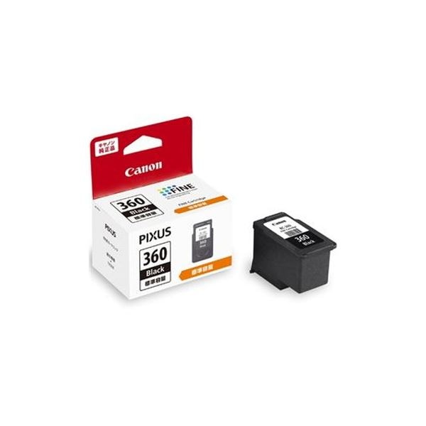 （まとめ）キヤノン インクカートリッジ BC-360 ブラック(×3セット)