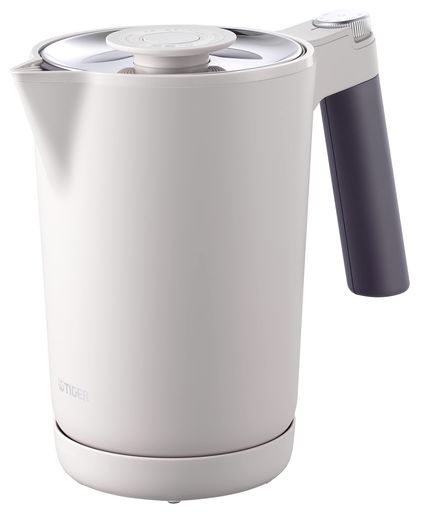 タイガー魔法瓶(TIGER) 電気ケトル 温度調節機能付き 湯沸かし コーヒードリップ ステンレス 7SAFE+ 1.0L 転倒お湯漏れ防止 カラだき防止 蒸気レス スレートグレー PTQ-A100H電気ケトル