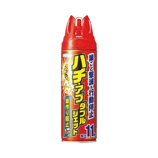 （まとめ） フマキラー ハチ・アブ ダブルジェット 450mL(×10セット)