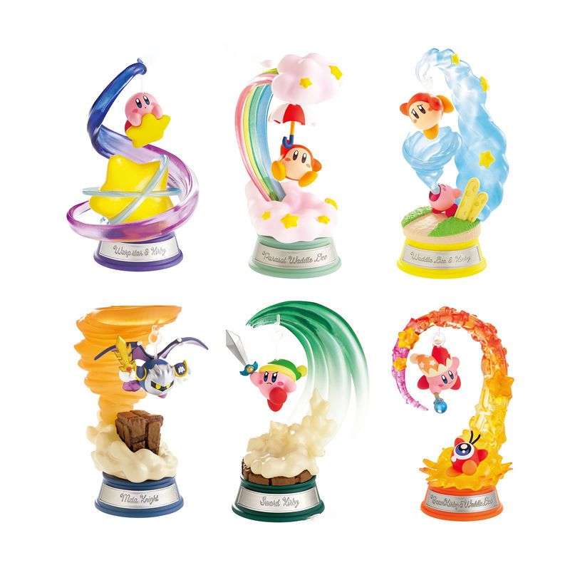 RE-MENT星のカービィブラインドボックスワドディフィギュア人形ブランコ置物ミニテーブルミニチュア
