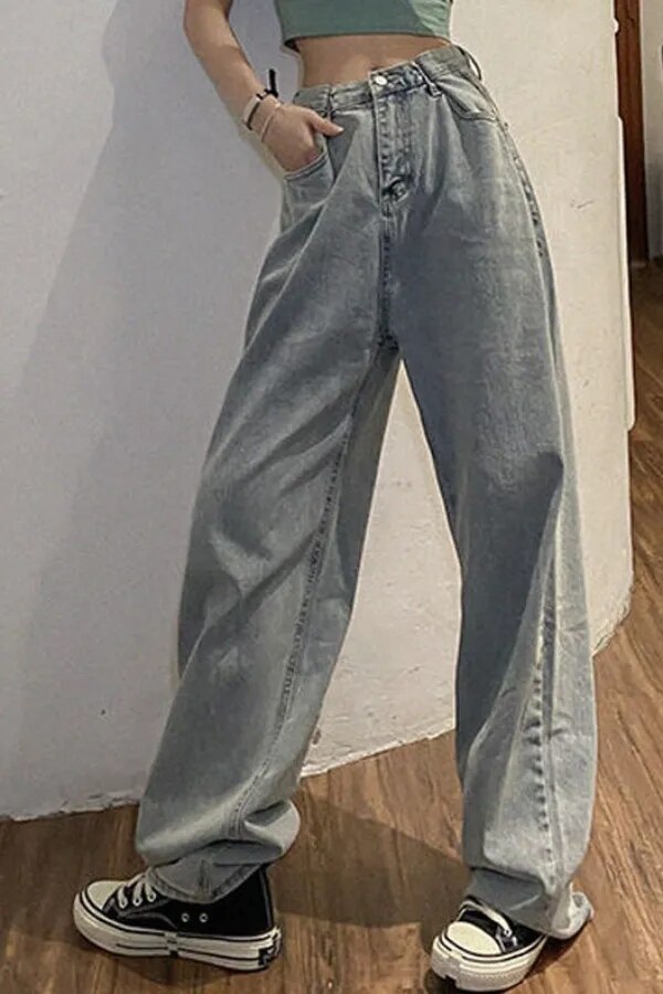 ワイドパンツ 接触冷感ボトムスジョガーパンツ ウエストゴムパンツデニムパンツレディースダークブルーストレートジーンズ デニムパンツハイウエストパン 無視できるタイトル：デニムパンツ