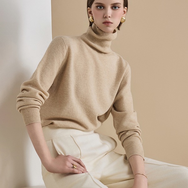 E3219 タートルネック ウール ニット