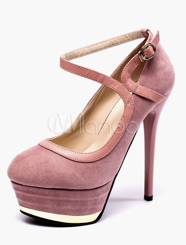 セクシーなマイクロスエードプラットフォームは女性のためのポンプ