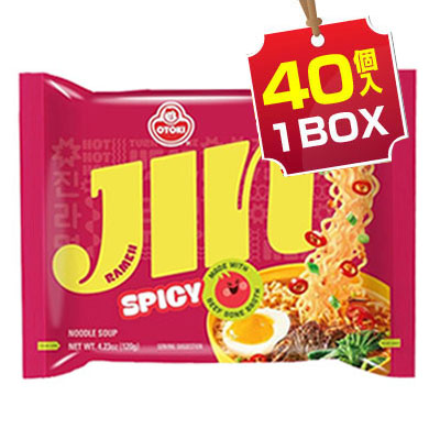 【パッケージ変更】【まとめ買いお得】ジンラーメン(1BOX = 120gｘ40個入 スパイシー) 辛口 韓国ラーメン