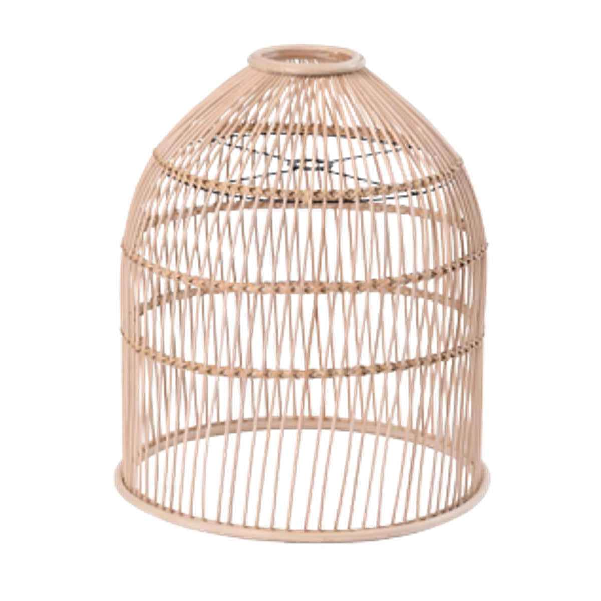 籐 ランプシェード 釣鐘型 ラタン製 直径42cm ラタン 籐製 シェード ペンダントライト シェードのみ 照明 ランプ ハンギング ライト 天井照明 リゾート バリ雑貨 和風 エスニック 9,880円